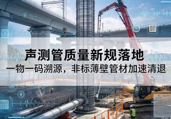柳江声测管质量新规落地，一物一码溯源，非标薄壁管材加速清退